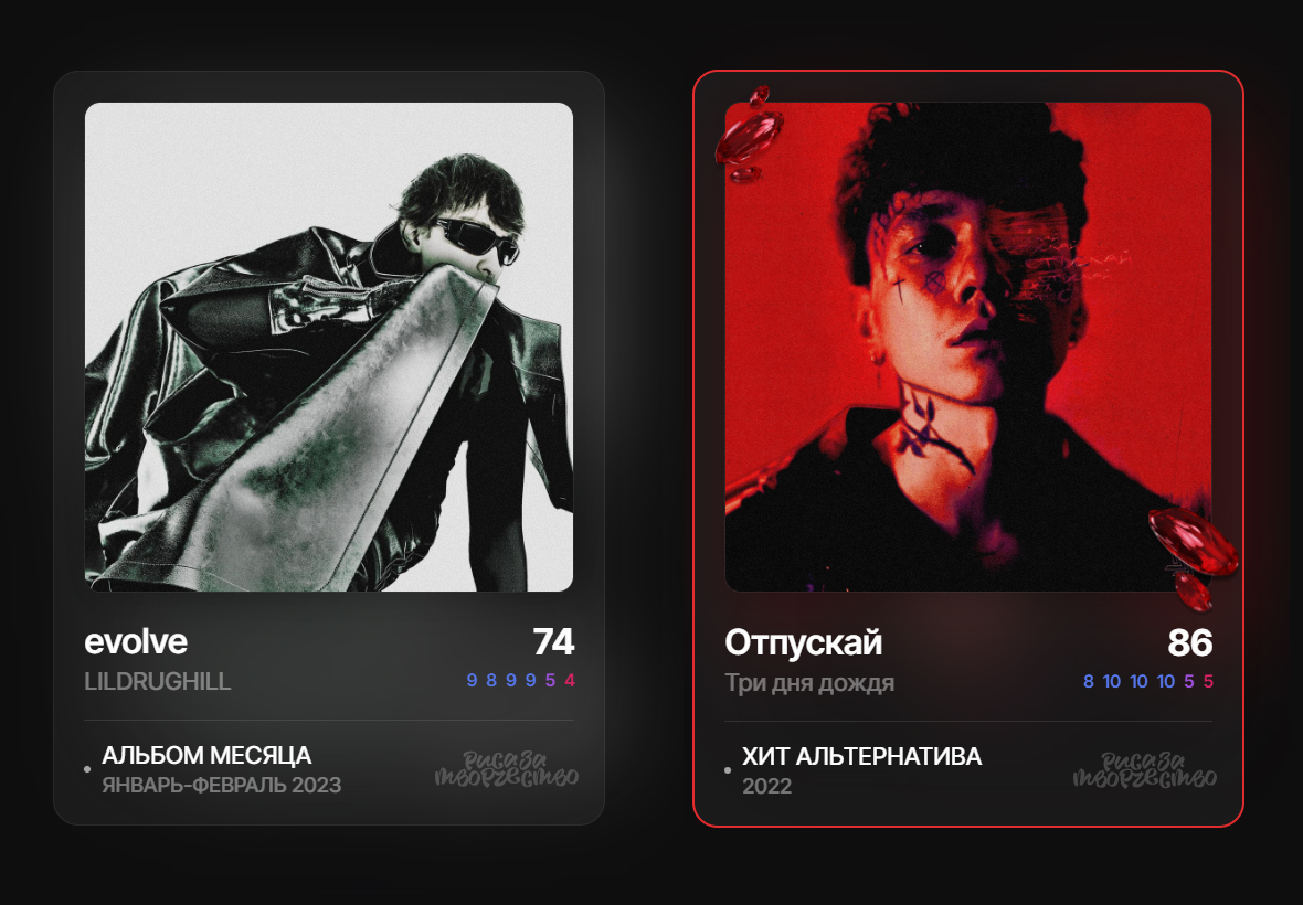 Риса за Творчество старый дизайн