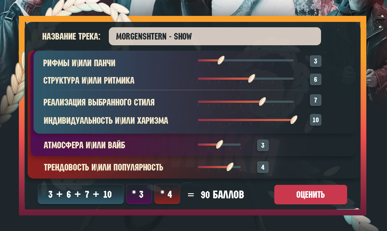 Риса за Творчество старый дизайн